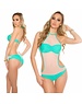  Neckholder Push-Up Monokini met Softcups Saphir