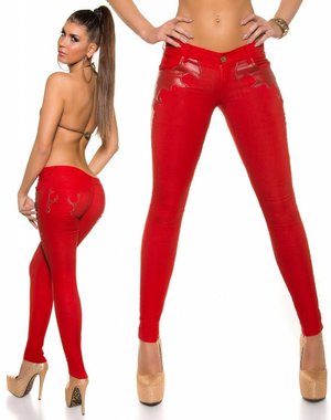 Koucla KouCla Skinny Broek Rood