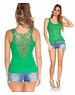  KouCla Tanktop met Studs Groen