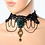 Gothic Style Choker Ketting Zwart