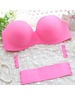  Neon Pink Strapless Push-Up BH