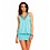 Best Emilie V-hals Fashion Mini Jurk Aqua Blauw