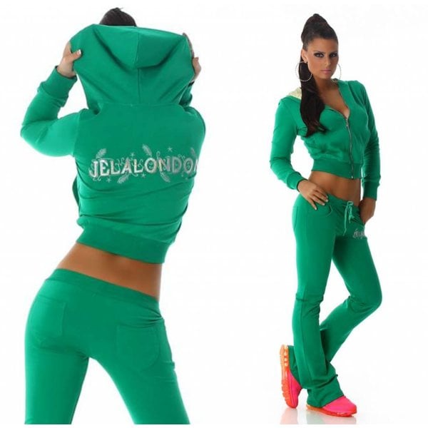 Joggingpak met Capuchon Groen