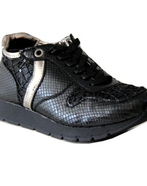 Findlay Trendy Sneakers met Vetersluiting Zwart