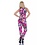 V-hals Jumpsuit in Wikkellook Multicolor