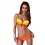 Sexy Push-Up Trendy Bikini Set Oranje