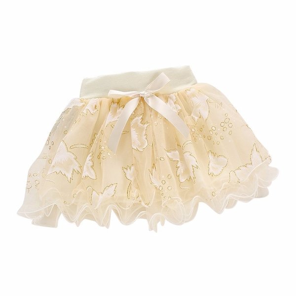 Meisjes Tulle Rokje met Lagen Beige 2-3 jaar