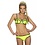 Beugel Bikini Set met Streep Design Geel