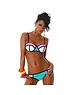  Trendy Push-Up Bikini Set Multicolor / Turquoise