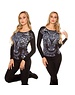 CMP Trendy Fashion Trui met Leoprint Navy Blauw