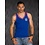 Red Bridge Tanktop met Logoprint & V-hals Royal Blauw