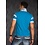 Richs Club Polo Shirt met Sportieve Contrast Strepen Blauw / Rood