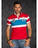 Richs Club Heren Poloshirt Rood / Blauw