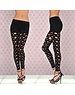  Exclusieve SeXy Legging met Gaatjes Patroon Zwart