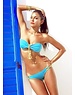  Tweedelige Trendy Bandeau Bikini Set Blauw