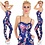 Lange Fashion Jumpsuit met Bloemenprint Blauw