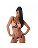  Trendy Bikini Set met Softcups Neon Oranje