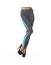 Power Flower Sport Legging Turquoise / Grijs