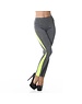 Power Flower Sport Legging Neongeel / Grijs