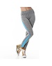 Power Flower Sport Legging Turquoise / Grijs