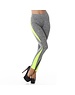 Power Flower Sport Legging Neongeel / Grijs