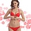 Bing Caidie Sexy Back Push-Up BH met Voorsluiting Rood