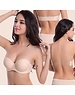  Sexy Back Strapless Push-Up BH Huidskleur