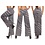 Yu & Me Trendy Broek met Laag / Hoge Taille 2in1 Wit / Zwart