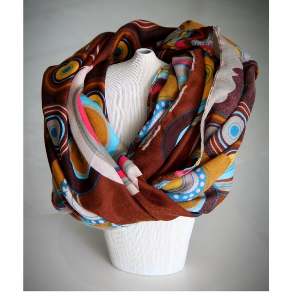 Soepelzachte Sjaal Multicolor Bruin