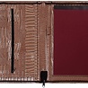 Kalpa Alpstein schrijfmap met rits gloss croco taupe Kalpa Alpstein schrijfmap met rits gloss croco taupe