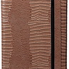 Kalpa Alpstein schrijfmap met rits gloss croco taupe Kalpa Alpstein schrijfmap met rits gloss croco taupe