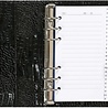 Kalpa Personal (Standaard) organizer gloss croco zwart Kalpa Personal (Standaard) organizer gloss croco zwart