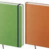 BNPR464-6 - pakket 6 stuks A4 notitieboeken Praga oranje en groen BNPR464-6 - pakket 6 stuks A4 notitieboeken Praga oranje en groen