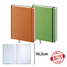 BNPR464-6 - pakket 6 stuks A4 notitieboeken Praga oranje en groen BNPR464-6 - pakket 6 stuks A4 notitieboeken Praga oranje en groen