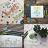 ONLINE Schreibgeräte Calli.Brush dubbele brushpennen set met roletui ONLINE Schreibgeräte Calli.Brush dubbele brushpennen set met roletui