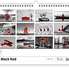 Helma 365 Kalpa Wall Calendar 2022 Black and Red 48.5 x 34 cm Helma 365 Kalpa Wall Calendar 2022 Black and Red 48.5 x 34 cm
