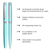 ONLINE Schreibgeräte Set fountain pen/ballpen Satin Turquoise ONLINE Schreibgeräte Set fountain pen/ballpen Satin Turquoise