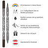ONLINE Schreibgeräte Calli.Brush dubbele brushpennen set met roletui ONLINE Schreibgeräte Calli.Brush dubbele brushpennen set met roletui
