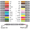 ONLINE Schreibgeräte Calli.Brush dubbele brushpennen set met roletui ONLINE Schreibgeräte Calli.Brush dubbele brushpennen set met roletui