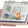 Kalpa Compact A5 organizer Croco Rose Kalpa Compact A5 organizer Croco Rose