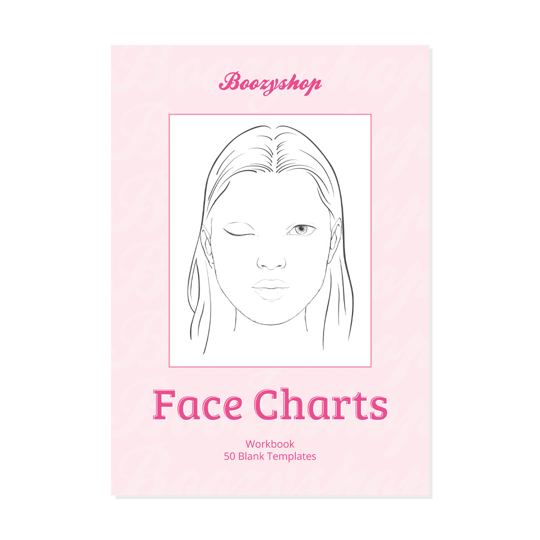 Boozy Facecharts Workbook 50 Pcs