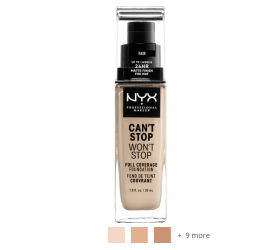 NYX Professional Makeup NYX Professional Makeup Can't Stop Won't Stop  24-Hour Foundation Light