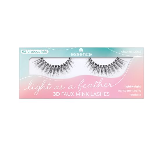 All online Boozyshop! Faux 02 Feather Feather as Light a 3D Lashes Mink | Buy Essence Light About