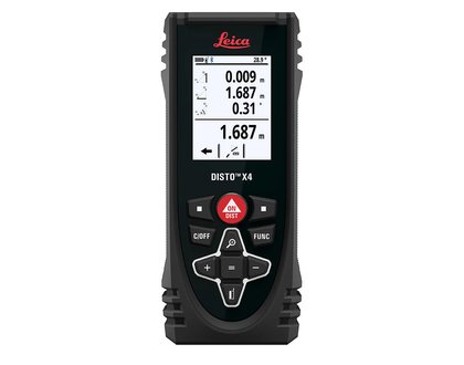 Leica LEICA DISTO X4 LASER AFSTANDSMETER 150 METER, 1MM, BLUETOOTH, IP65, CAMERA