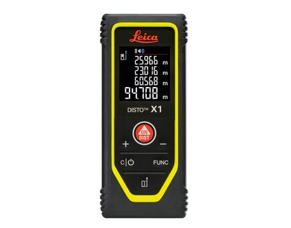 Leica DISTO X1 Laser Afstandsmeter 100m, 1.5mm, bluetooth en NFC