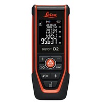 Leica DISTO D2 Laser Afstandsmeter 150m, 1.5mm, bluetooth en NFC