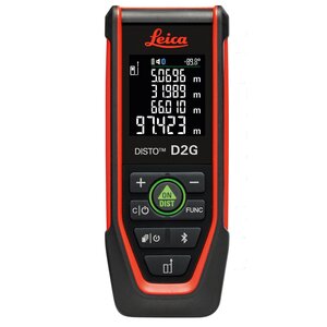 DISTO D2G Laser Afstandsmeter 120m, 1.5mm, bluetooth en NFC Leica DISTO D2G Laser Afstandsmeter 120m, 1.5mm, bluetooth en NFC