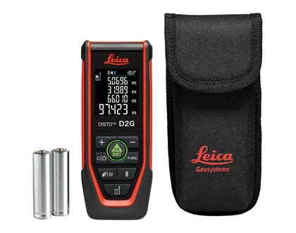 Leica DISTO D2G Laser Afstandsmeter 120m, 1.5mm, bluetooth en NFC