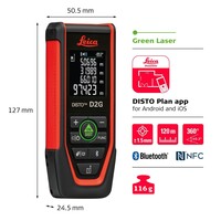 Leica DISTO D2G Laser Afstandsmeter 120m, 1.5mm, bluetooth en NFC