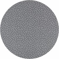 Rond Tafelzeil - Ø 140 cm - Stipjes - Grijs/Wit